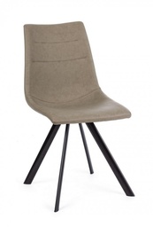 [S-B0733015] 4x Sedia Alva Pu Tortora
