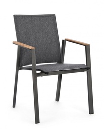[S-B0663378] 4x Sedia C-Br Cameron Antracite Gk52