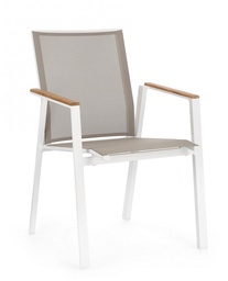 [S-B0663376] 4x Sedia C-Br Cameron Bianco Gk50