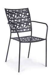 [S-B0802877] 4x Sedia C-Br Kelsie Antracite -