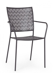 [S-B0802968] 4x Sedia C-Br Lizette Antracite