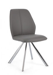 [S-B0730089] 4x Sedia Maxwell Pu Grigio