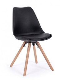 [S-B0733420] 4x Sedia New Trend Nero