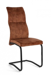 [S-B0730101] 4x Sedia Thelma Velluto Ruggine