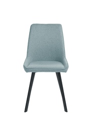 [S-OM/407/SAM] Set di 4 sedie in microfibra, eleganti e confortevoli, 48cm x 60cm x 87cm, colore acquamarina