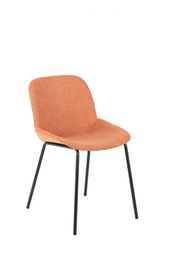 [S-OM/443/RU] Sedia elegante e confortevole in tessuto, con struttura in polipropilene e gambe in metallo, 57cm x 46cm x 80cm