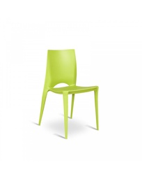 [S-OM/164/V] Set di 4 sedie Denise in polipropilene verde, 41x44x84cm