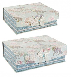 [S-B0183869] 4x Set2 Scatola Peonie Rett