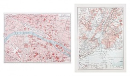 [S-B0241412] 4x Stampa Su Tela Streetview Ass2 85X113