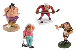 [S-B0183174] 4x Statuetta Caricatura Sport Ass4