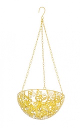 [S-B0133114] 4x Vaso Pensile Farfalla Giallo D 25