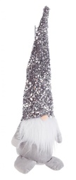 [S-B0934622] 6x Babbo Doddy Stand Grigio Glitter L