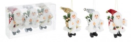 [S-B0932662] 6x Conf3 Pendaglio Babbo Sequin Ass