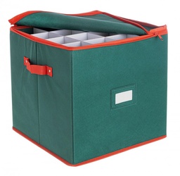 [S-B0939283] 6x Contenitore Xmas Sfere Qu Verde 27P D100