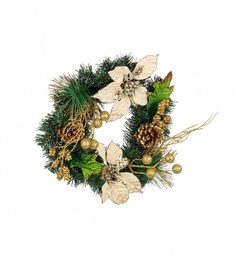 [S-B0938878] 6x Corona Kyle Poinsettia Champagne D35