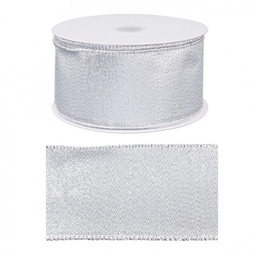 [S-B0922885] 6x Nastro Noel Argento 20M