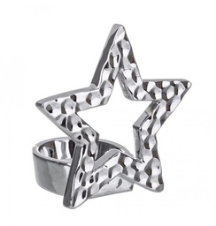 [S-B0915964] 6x P.Candela Brandy Star Argento