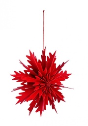 [S-B0971111] 6x Pendaglio Vik Fiocco 012 Carta Rosso D30