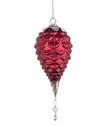[S-B0971698] 6x Pendaglio Vt Fascinate Pigna Rosso D110