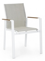 [S-B0663216] 6x Sedia C-Br Kubik Bianco Sj60