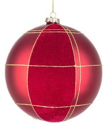 [S-B0970718] 6x Sfera Vt Velvety Rosso D150