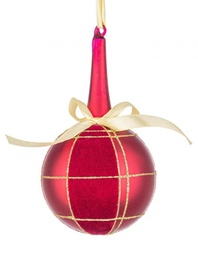 [S-B0970719] 6x Sfera Vt Velvety Rosso D80 H14,8