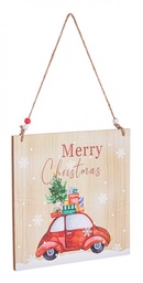 [S-B0938475] 8x Pendaglio Lyris Merry Xmas Macchina Ross