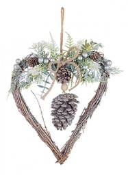 [S-B0932434] 8x Pendaglio Reynard Cuore Bacca Argento