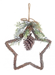 [S-B0932435] 8x Pendaglio Reynard Stella Bacca Argento