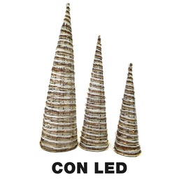 [S-V6192790000] Albero cono 1-3 con led naturale cmxh100