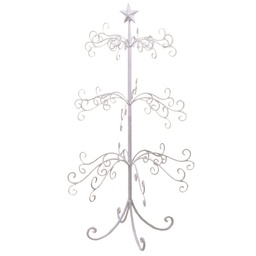 [S-V60494900BI] Albero espositore metallo c-stella bianco 58x58x105,5 cm