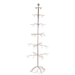 [S-V6114980000] Albero espostitore in metallo rame 73x73x200 cm