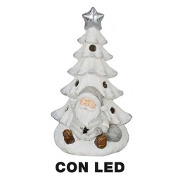 [S-V9150170000] Albero LED con Babbo Natale, 24 x 21,5 x 42 cm
