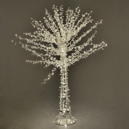 [S-V6042240000] Albero LED Cristallo con 1016 LED Bianco Caldo Altezza cmø165h150