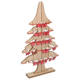 [S-V6119690000] Albero in Legno Naturale con Portamemo 29x5x49 cm