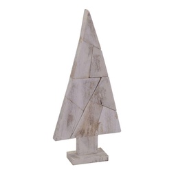 [S-V6107530000] Albero in legno sbiancato cm28x9h60