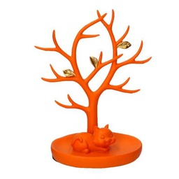 [S-V1871080000] Albero espositore arancione in resina 19x11x22,5 cm