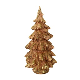 [S-V6327070000] Albero di resina rosa glitter oro ø20x39 cm