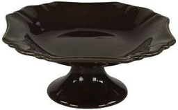 [S-V9171630000] Alzata portafrutta in carrube cm. 22,7 x 22,3 x 10,7