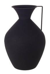 [S-B0183081] Anfora Rhyton 1M Nero H37 - Decorazione in Metallo Fatta a Mano
