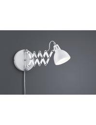 [S-TRIOR20321031] Applique Orientabile Bianco Scissor 1x E14