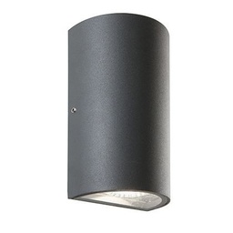[S-SOV99135/16] Applique LED 6W+6W 4000K in Alluminio Pressofuso Grafite