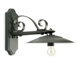 [S-SOV884/16] Applique in alluminio corta con attacco E27, colore grafite