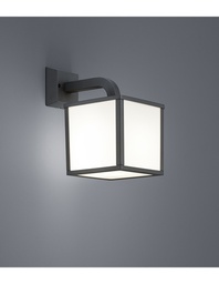 [S-TRIO221560142] Applique LED per Esterno Cubango Antracite IP54