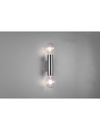 [S-TRIOR20182007] Applique Doppia Luce 2xE27 Vannes Nichel H18 cm Trio Lighting