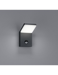 [S-TRIO221169142] Applique Esterno LED Antracite con Sensore Movimento
