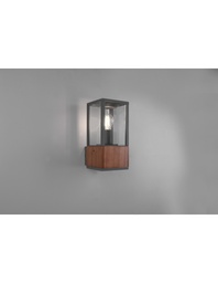 [S-TRIO201860130] Applique da Esterno in Legno con Vetro Trasparente - Trio Lighting