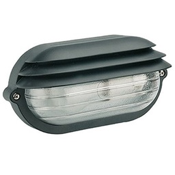 [S-SOV788/06] Applique Grande E27  linea palpebra ovale  nero