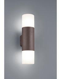 [S-TRIO222260224] Applique Hoosic Biemissione 2xE27 Ruggine H33 cm IP44 Trio Lighting