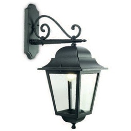 [S-SOV581/06] Applique in vetro trasparente con struttura in alluminio pressofuso